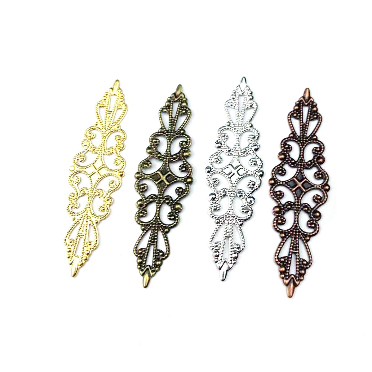 Embellishment Crafts - 200 STUKS Holle Ruitvormige Bedels Filigrane