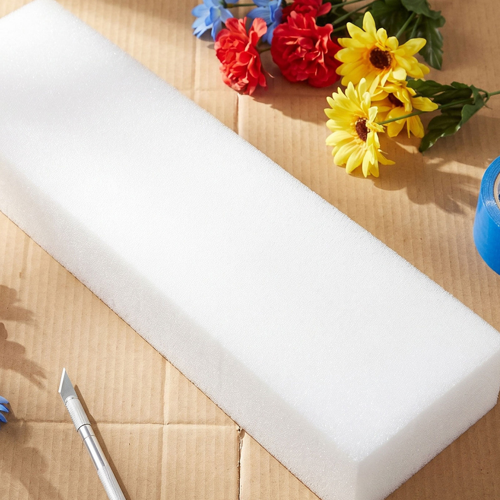 Embellishment Crafts - 4 stuks bloemschuimblokken voor ambachten, fijne