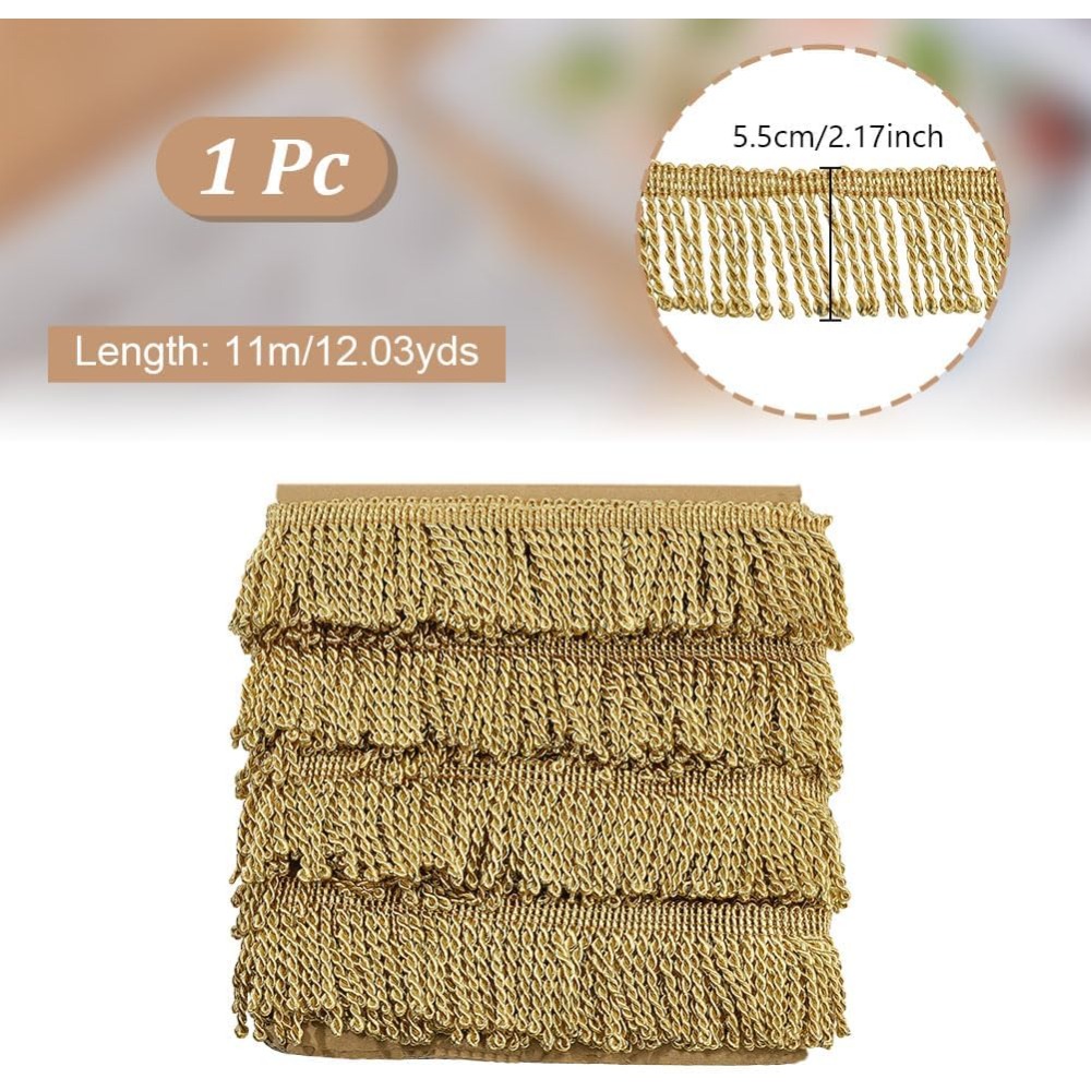 12 yards x 2,2 inch Fringe Tri - Tassel Fringe Trim recensie en prijs