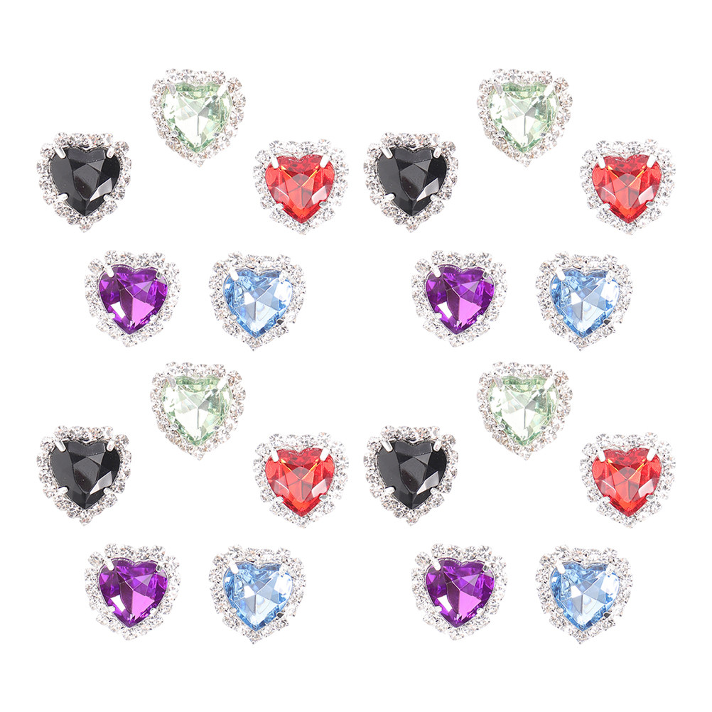 30 stuks hartvormige strassste - Sew On Rhinestone recensie en prijs