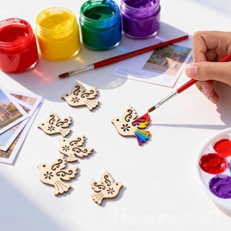 50 stuks onafgewerkte houten v - Embellish Craft recensie en prijs