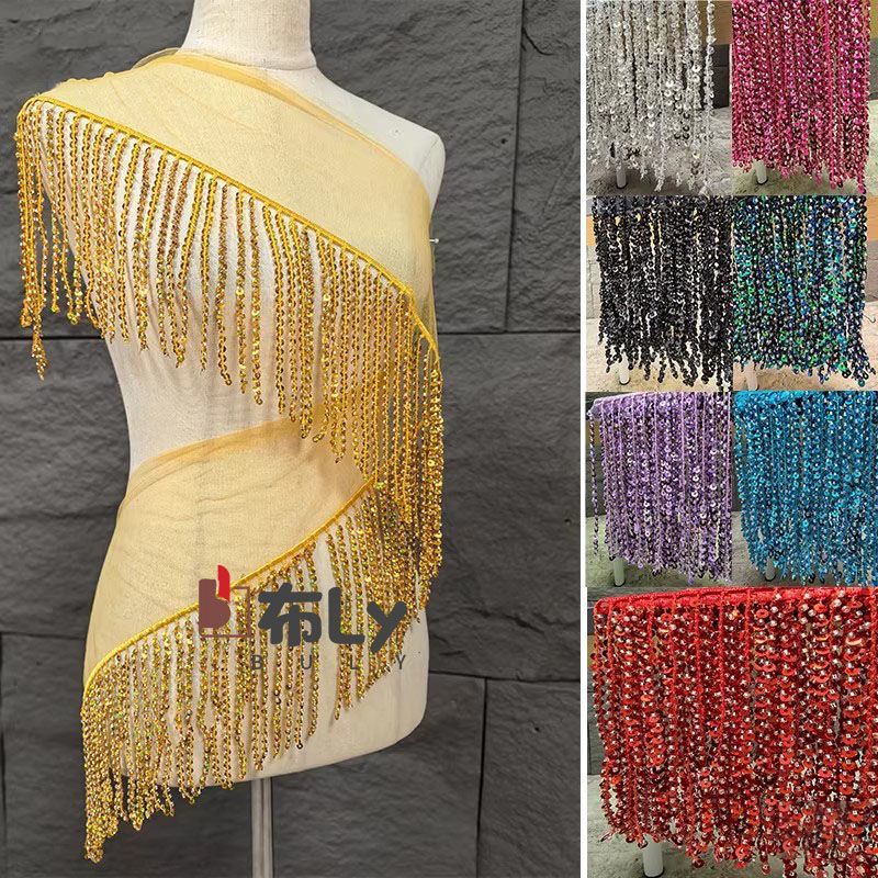 15cm kralen- en pailletten fra - Tassel Fringe Trim recensie en prijs