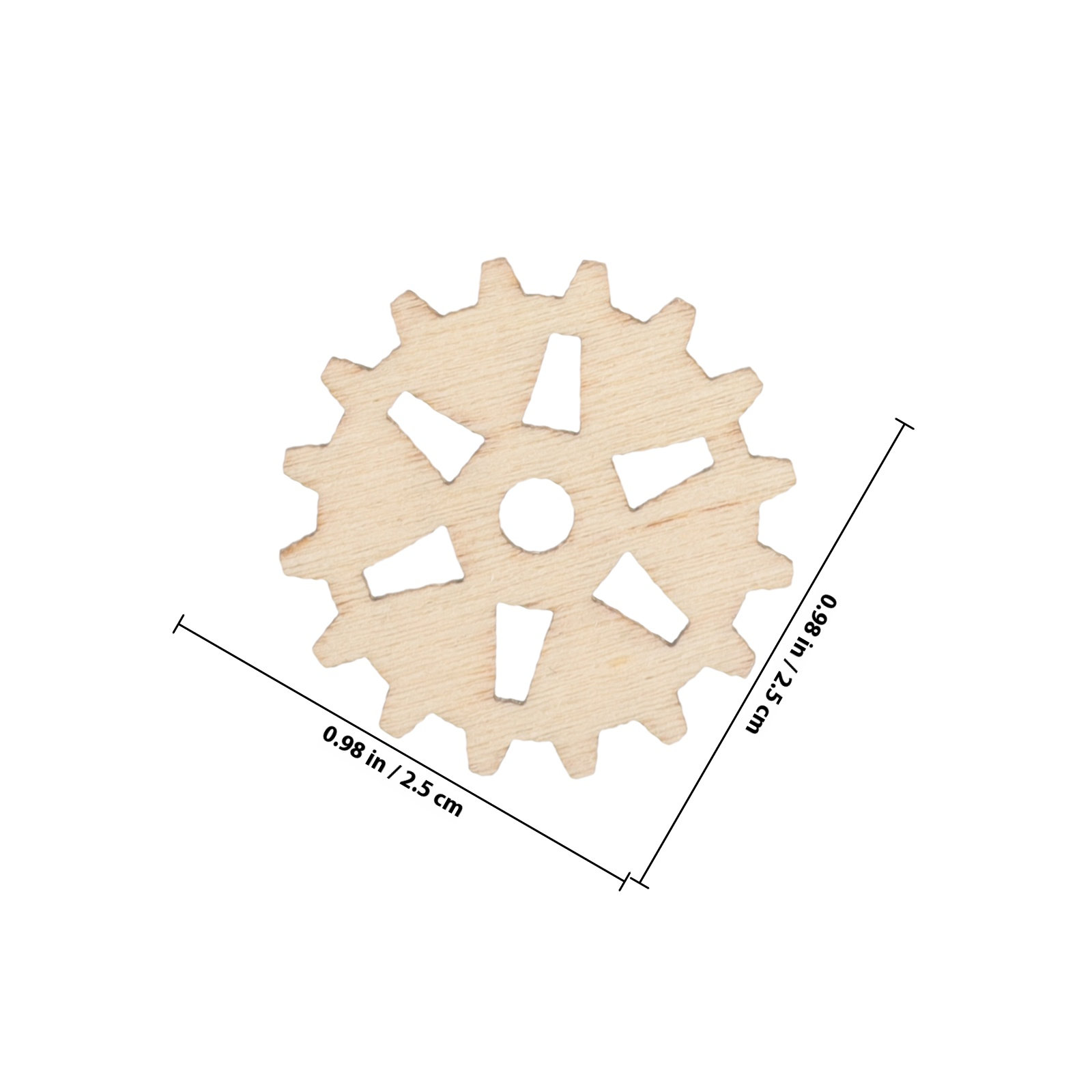 100 stuks houten tandwieldecor - Embellish Craft recensie en prijs